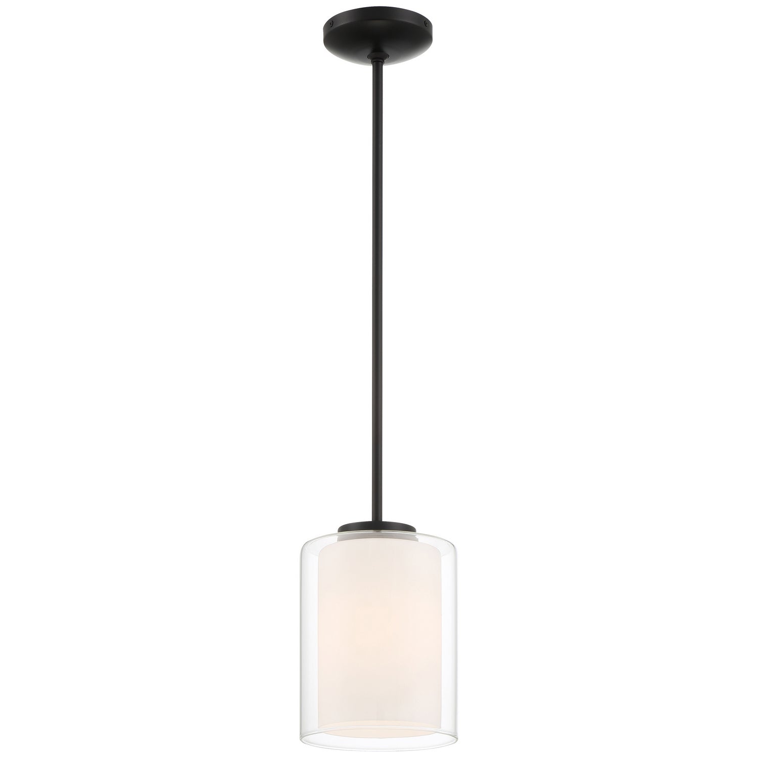  Seville 1-Light Pendant In Matte Black