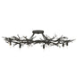  Rainforest 10-Light Semi-Flush Mount In Rustic Bronze