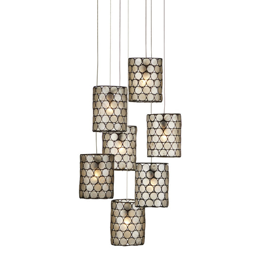  Regatta 7-Light Pendant In Cupertino & Silver