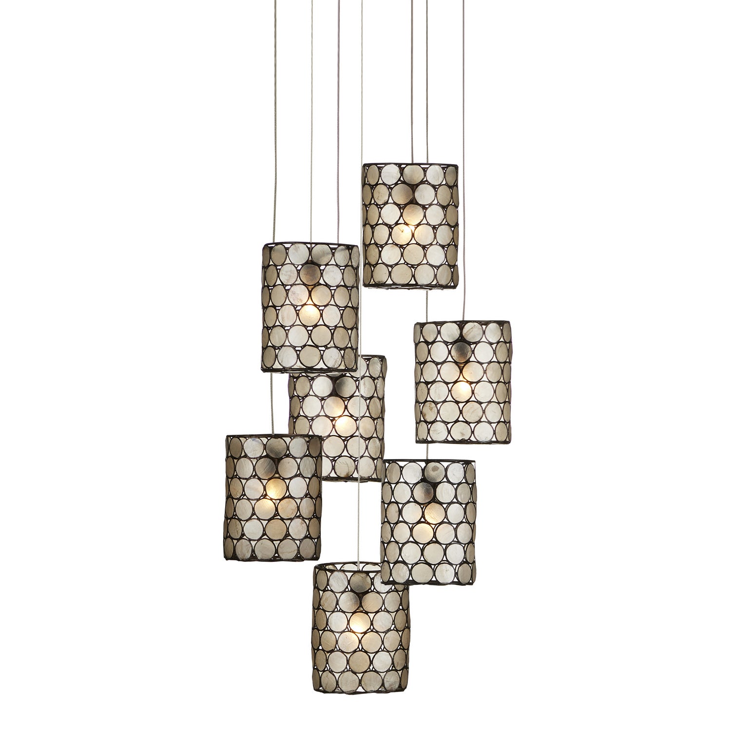  Regatta 7-Light Pendant In Cupertino & Silver