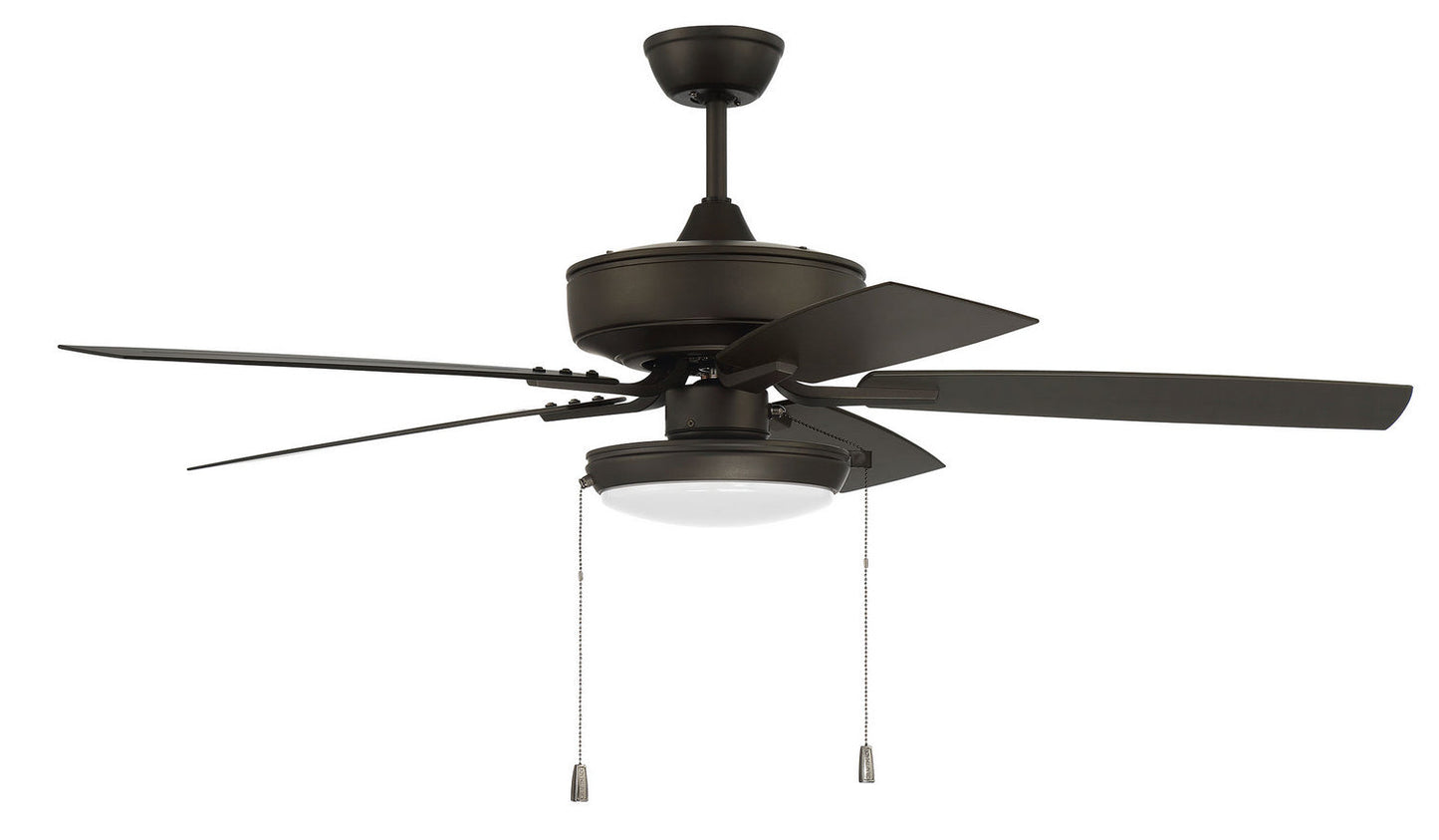  Outdoor Pro Plus 119 Pan Light Kit 52" Outdoor Ceiling Fan In Espresso