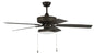  Outdoor Pro Plus 119 Pan Light Kit 52" Outdoor Ceiling Fan In Espresso