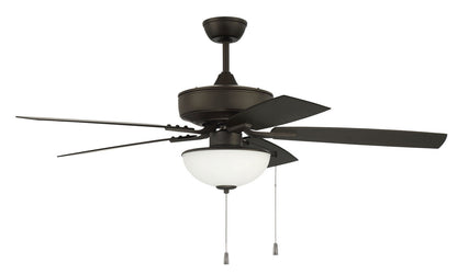  Outdoor Pro Plus 211 White Bowl Light Kit 52" Outdoor Ceiling Fan In Espresso