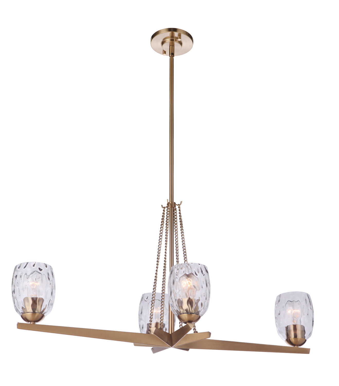  Guiding Star 4-Light Island Linear Chandelier