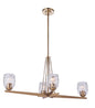  Guiding Star 4-Light Island Linear Chandelier