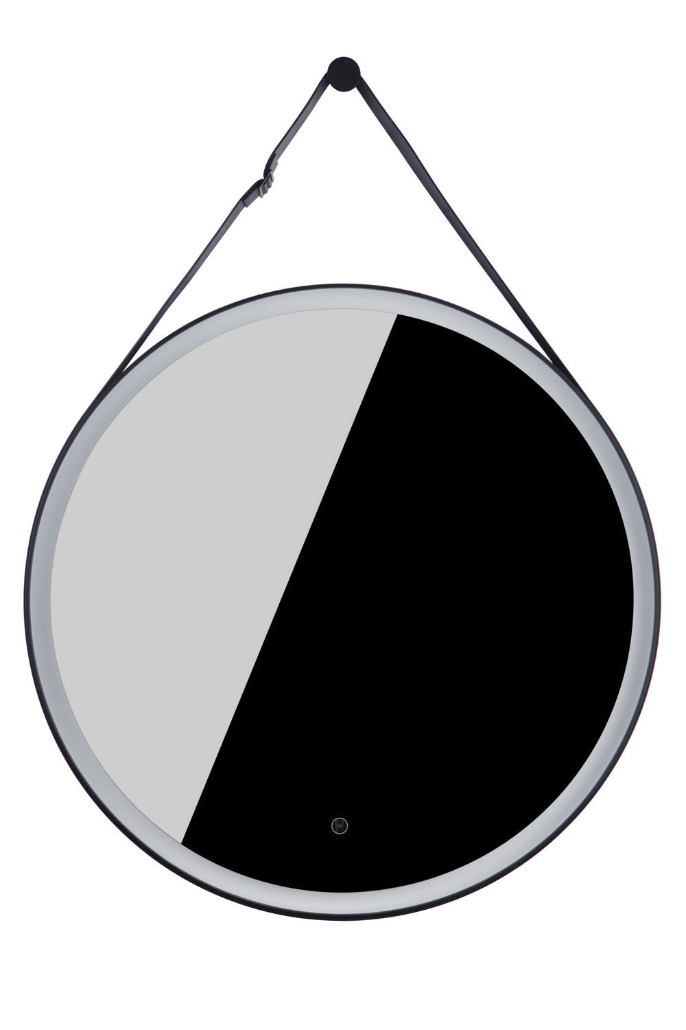  LED Lighted Mirror In Flat Black
