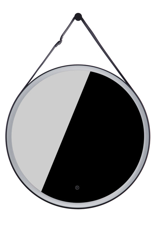  LED Lighted Mirror In Flat Black