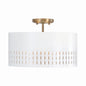  Dash 3-Light Semi-Flush Mount