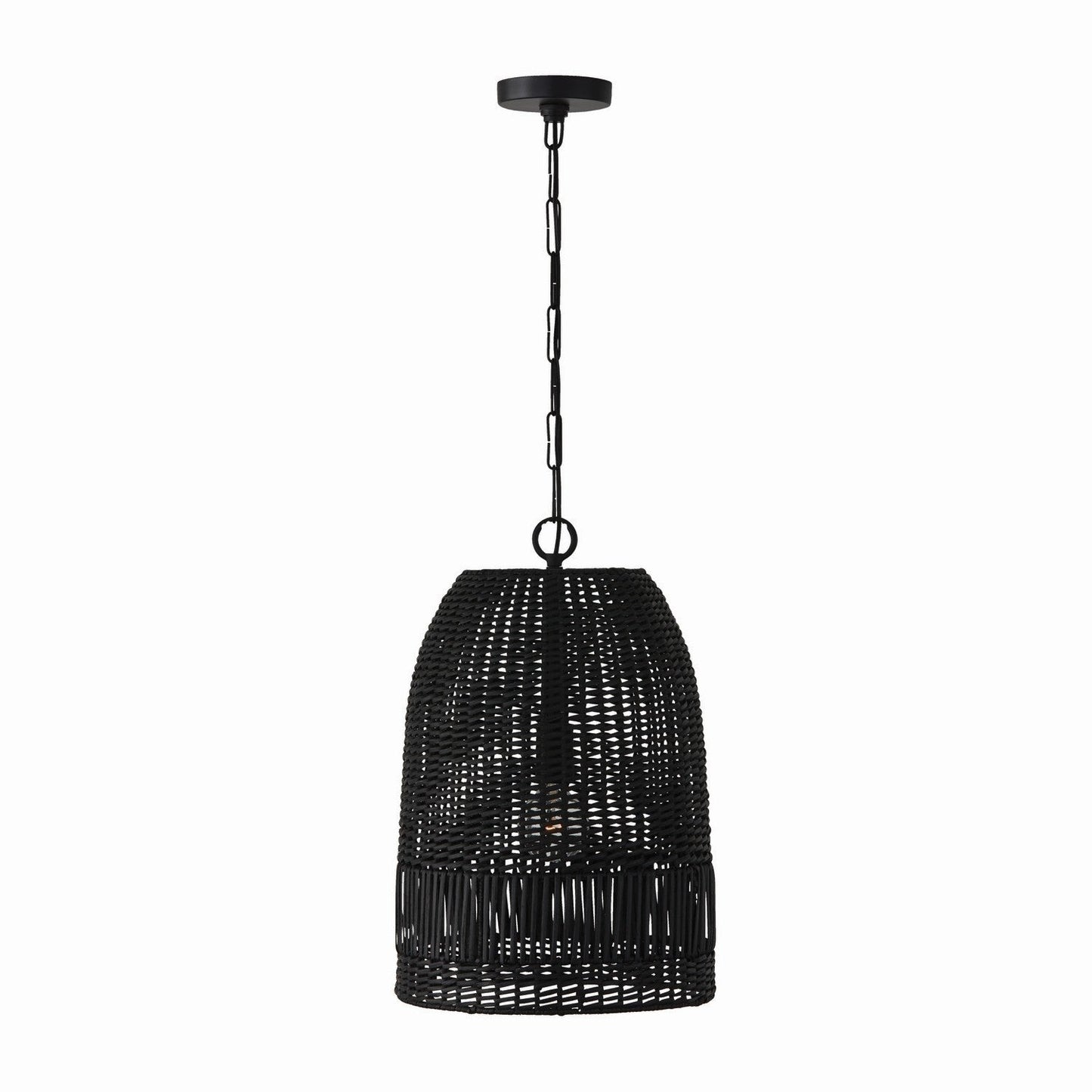  Naomi 1-Light Pendant In Matte Black