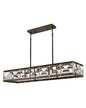  Jolie LED Linear Chandelier In Black Oxide