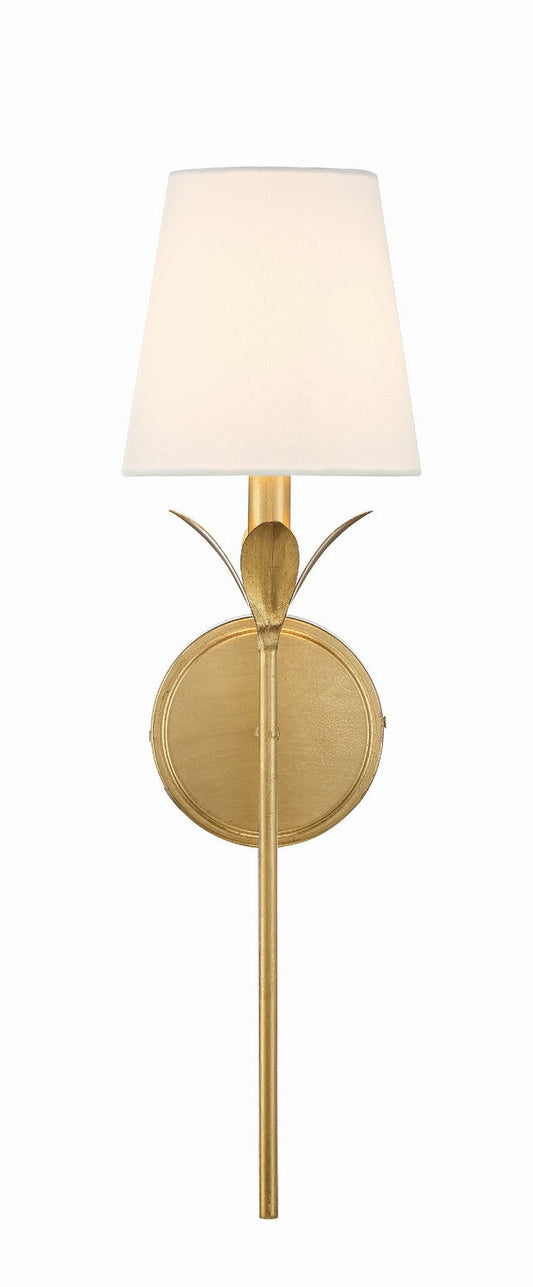  Broche 1-Light Wall Mount In Antique Gold