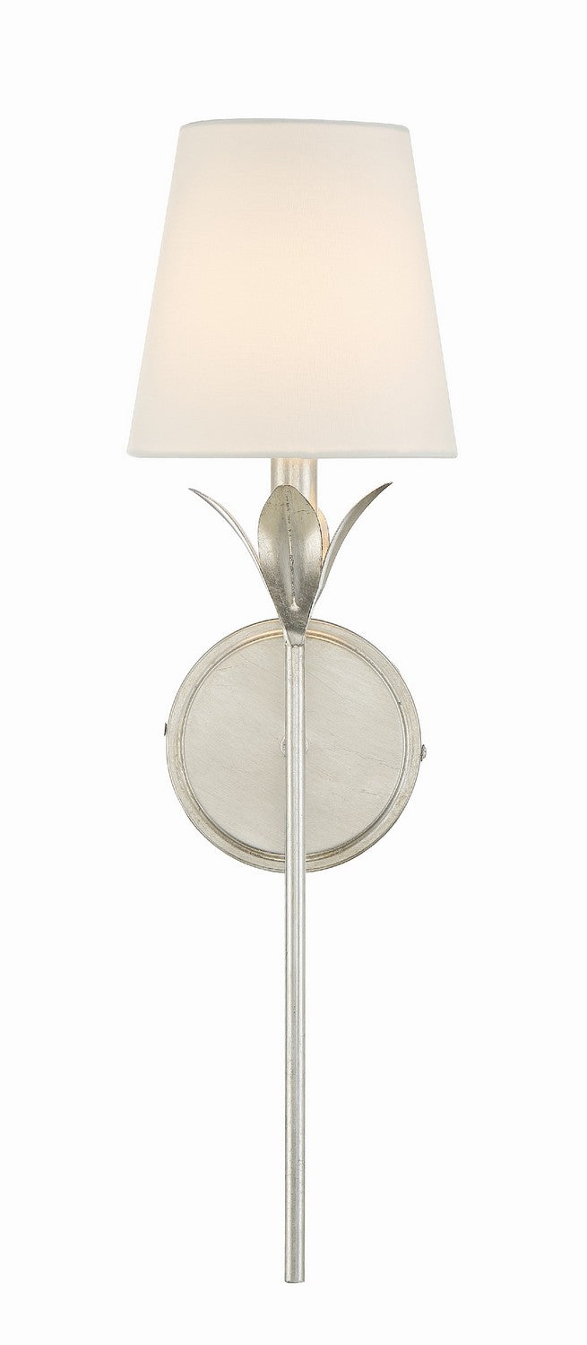  Broche 1-Light Wall Mount In Antique Silver
