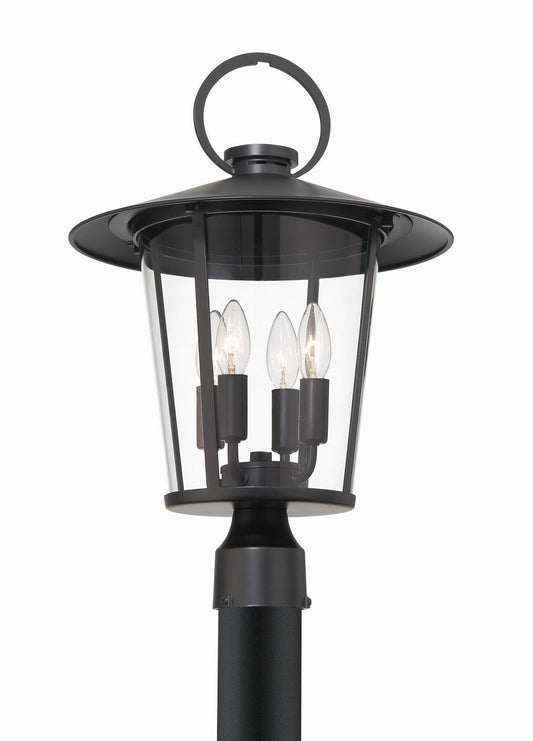  Andover 4-Light Outdoor Post Mount In Matte Black