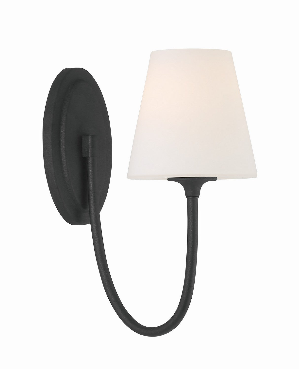  Juno 1-Light Wall Mount In Black Forged