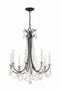  Karrington 8-Light Chandelier In Matte Black