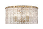 Z-LIte Glacier Five Light Flush Mount In Modern Gold