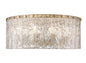 Z-LIte Glacier Eight Light Flush Mount In Modern Gold