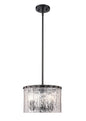 Z-LIte Glacier Three Light Pendant In Matte Black