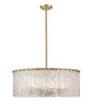 Z-LIte Glacier Ten Light Pendant In Modern Gold