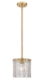 Z-LIte Glacier One Light Pendant In Modern Gold