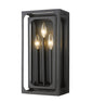 Z-LIte Easton Three Light Wall Sconce In Matte Black