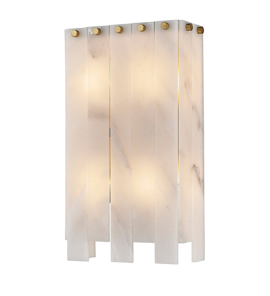Z-LIte Viviana Four Light Wall Sconce In Rubbed Brass