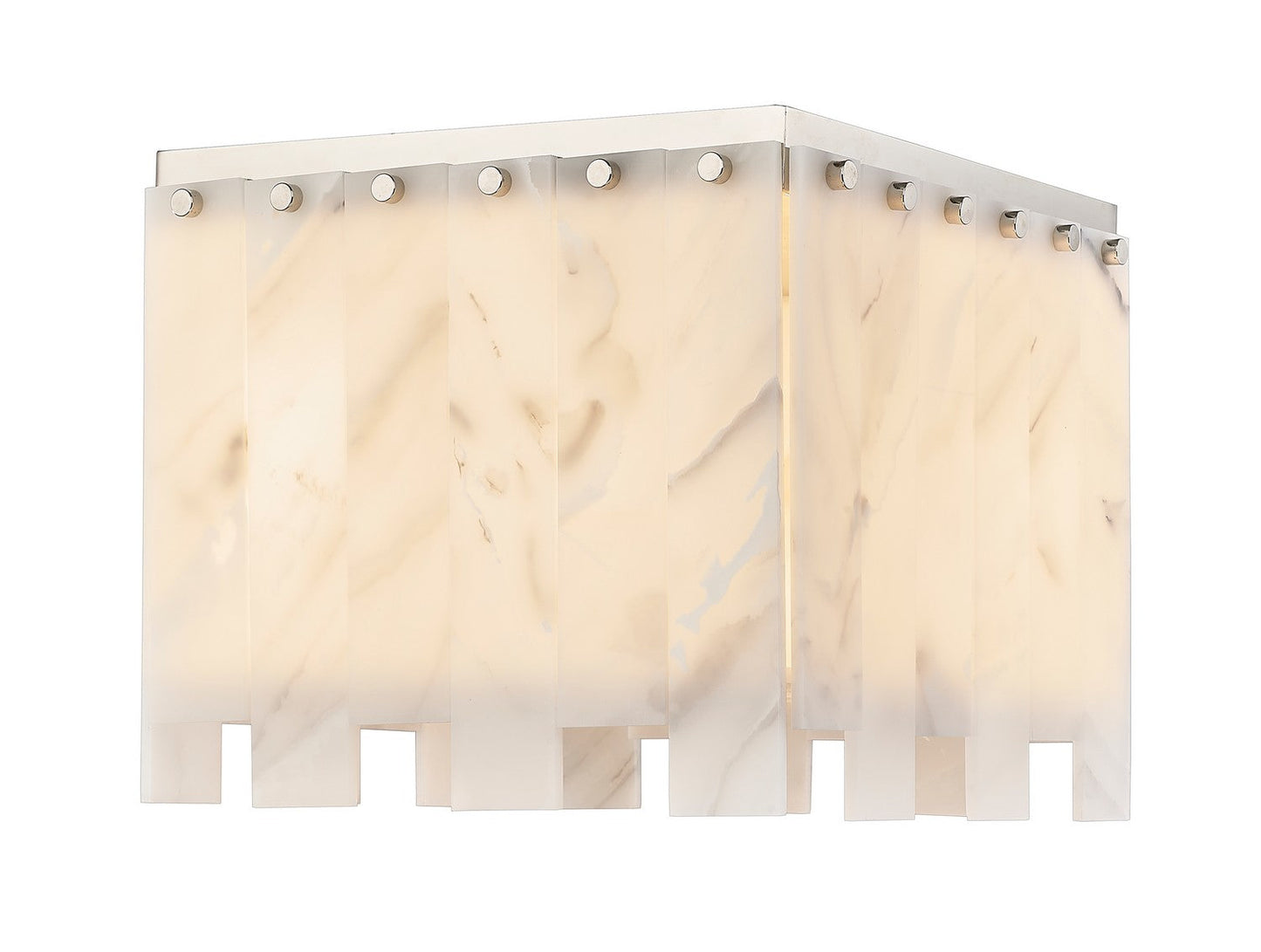 Z-LIte Viviana Four Light Flush Mount In Polished Nickel