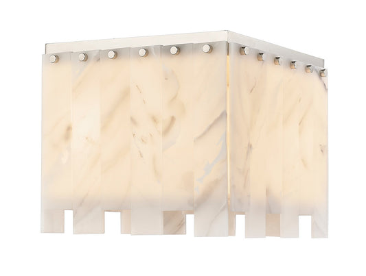 Z-LIte Viviana Four Light Flush Mount In Polished Nickel
