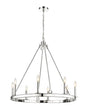 Z-LIte Barclay Eight Light Chandelier In Polished Nickel