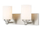 Z-LIte Soledad Two Light Vanity In Brushed Nickel