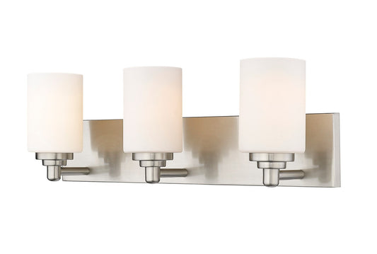 Z-LIte Soledad Three Light Vanity In Brushed Nickel