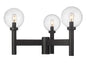 Z-LIte Laurent Three Light Outdoor Post Mount In Black