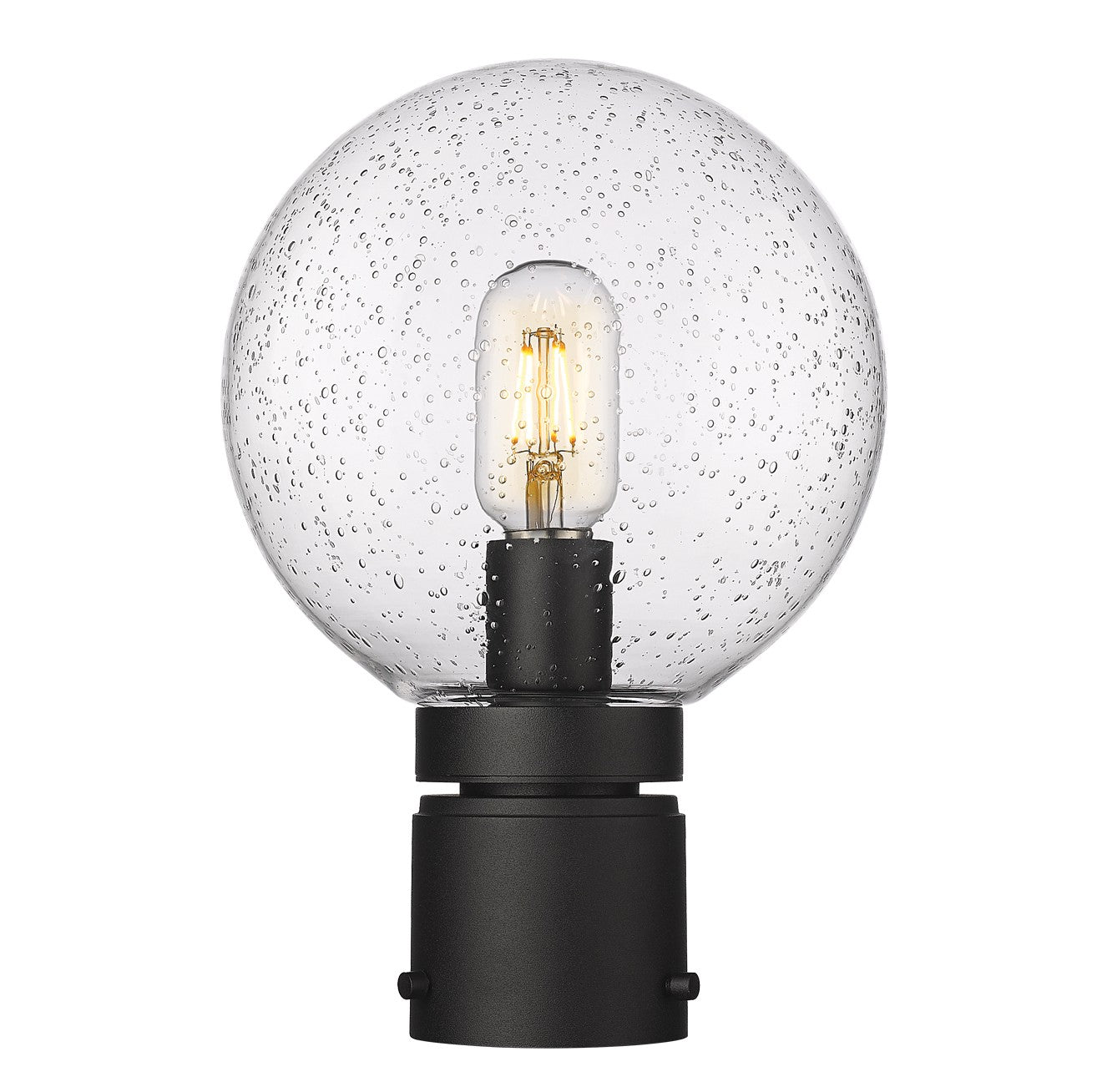 Z-LIte Laurent One Light Outdoor Post Mount In Black