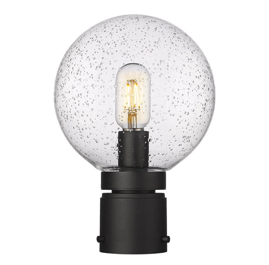 Z-LIte Laurent One Light Outdoor Post Mount In Black
