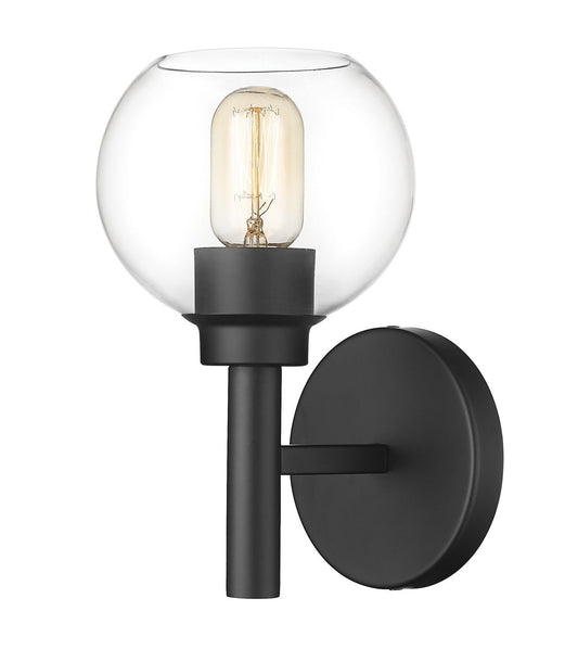 Z-LIte Sutton One Light Wall Sconce In Matte Black