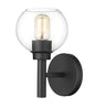 Z-LIte Sutton One Light Wall Sconce In Matte Black