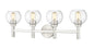 Z-LIte Sutton Four Light Vanity In Brushed Nickel