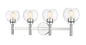 Z-LIte Sutton Four Light Vanity In Chrome