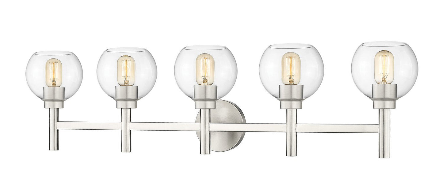 Z-LIte Sutton Five Light Vanity In Brushed Nickel