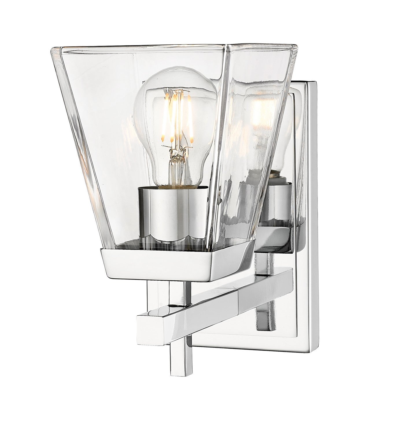 Z-LIte Lauren One Light Wall Sconce In Chrome