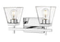 Z-LIte Lauren Two Light Vanity In Chrome