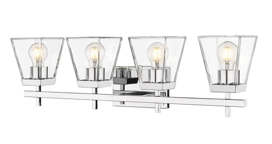 Z-LIte Lauren Four Light Vanity In Chrome