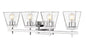 Z-LIte Lauren Four Light Vanity In Chrome