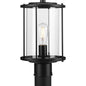  Gunther 1-Light Outdoor Post Lantern In Matte Black
