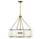  Genry 5-Light Pendant In Warm Brass
