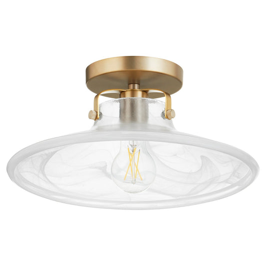  Transitional Dual Mount In Aged Brass