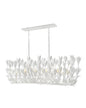  Flora LED Linear Pendant In Textured Plaster