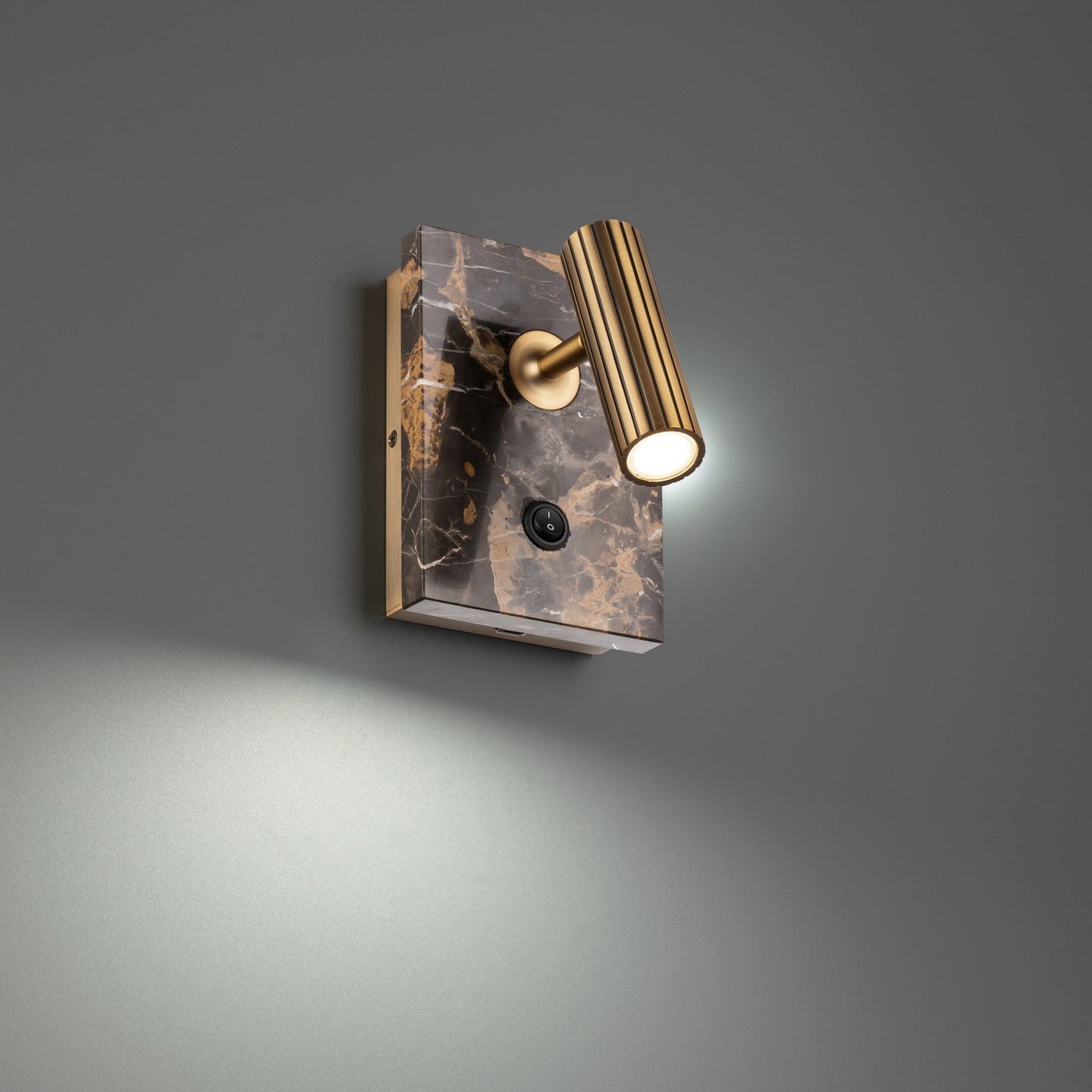  Nexus LED Task & Reading Bed Light In Black & Aged Brass
