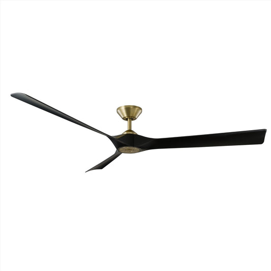  Torque 70" Ceiling Fan In Soft Brass & Matte Black