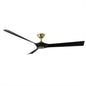  Torque 70" Ceiling Fan In Soft Brass & Matte Black
